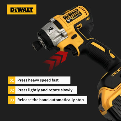 Dewalt Tools Wireless Drills DCD887 205N.M Brushless Impact Driver Electric Drill Power Tool For 20V Battery