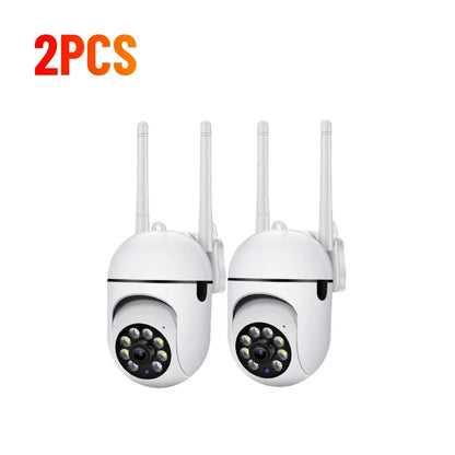 Caméras de surveillance vidéo Wifi 2,4 G 1080P, moniteur de sécurité extérieur IP, zoom 4,0X, alarme de suivi sans fil pour la maison, étanche