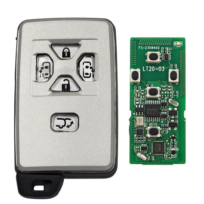 Ecusells Smart Keyless Go Remote Key Fob FSK 312MHz 314.3MHz 4D Chip for Toyota Alphard Previa Sienna Board 271451-6221