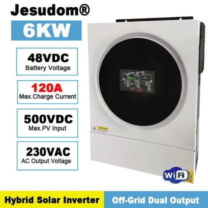 4KW 6KW Off Grid Invertor solar hibrid Curent maxim de încărcare 120A MPPT încorporat Undă sinusoidală pură 230VAC Tensiune baterie de ieșire 24V48V