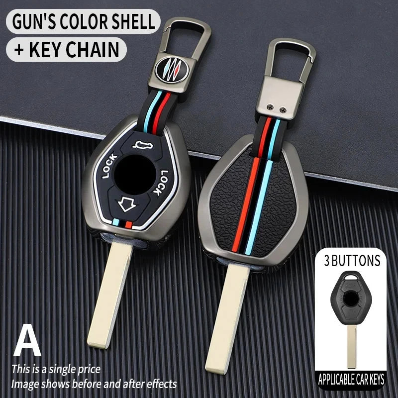 Car Key Case Cover Protective Shell for BMW 3 5 7 Series X5 E53 X3 F83 E46 E39 E38 E60 E63 E61 E64 330i Z3 Z4 E85 E86 M5 325i