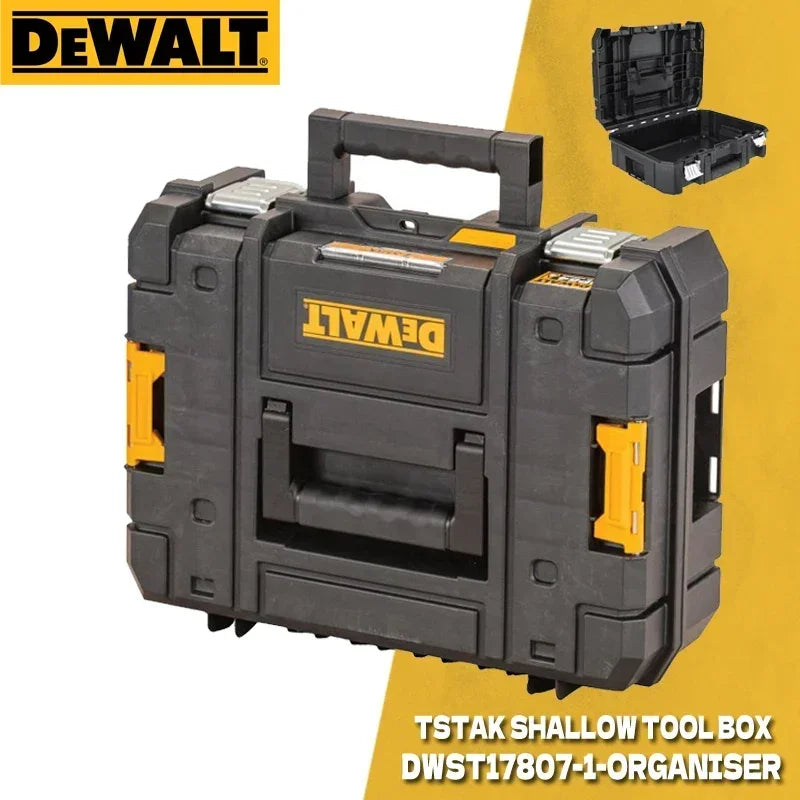 DEWALT TSTAK II FlatTop Lockable Storage Tote Toll Storage Drill Driver Wrench Hammer Angle Grinder Tool Kit Box DWST83345-1