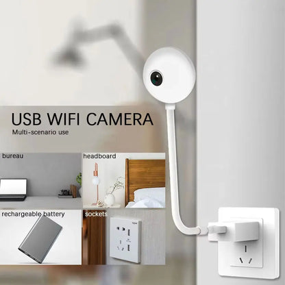 Tuya 4MP Mini WiFi Camera Indoor 2K Security Camera for Baby Monitor Wireless USB Plug IP Surveillance AI Auto Tracking Babe Cam