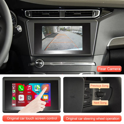 Wireless CarPlay for Peugeot 408 508 2008 2014 2015 2016 7" screen Android Auto accessory Mirror Link AirPlay Car Play Function