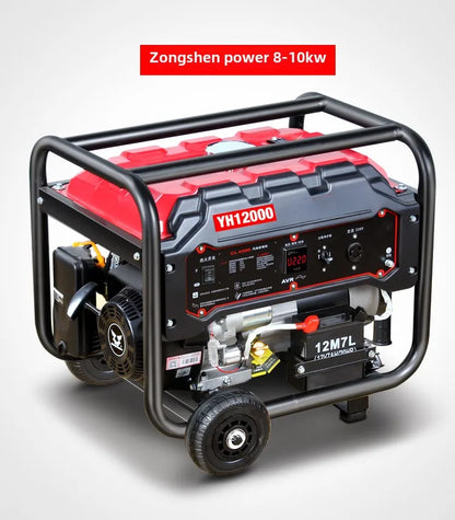 Gasoline generator 220V household small single three-phase 380 volts dual voltage 5KW6/8/10 kW frequency conversion outdoor