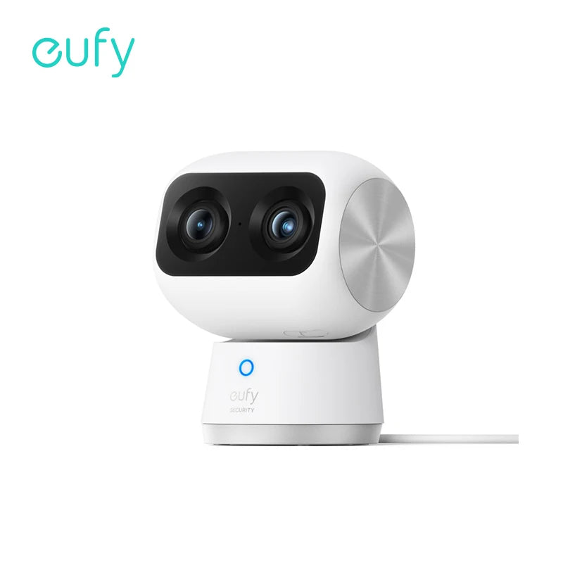 eufy Security Indoor Cam S350 Camere duble 4K 8MP Camera de securitate 8× Zoom PTZ 360° Cameră de supraveghere Wifi AI uman/animal de companie