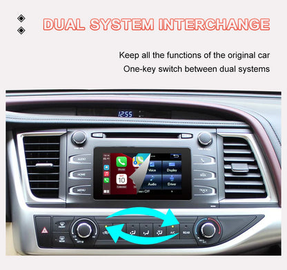 Wireless Carplay Android Auto For TOYOTA Touch2 Entune2.0 Highlander Auris Sienna Prius Yaris Camry Corolla Avensis RAV4