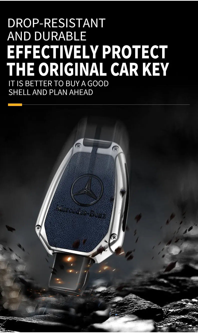 Car Key Case Fob Cover for Mercedes Benz A B C E Class GLS GLA GLK GLC CLS CLA SLK W203 W204 W205 W212 W463 W176 C180 GLK300 AMG