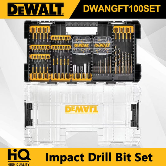 Set de burghie cu impact DEWALT FlexTorq 100 buc cu cutie de depozitare Accesorii pentru scule electrice DWANGFT100SET