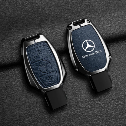 Leather Car Key Case Cover Holder Protector For Mercedes Benz A B C E Class GLS GLA GLK GLC CLS CLA AMG W204 W205 W212 W463 W176