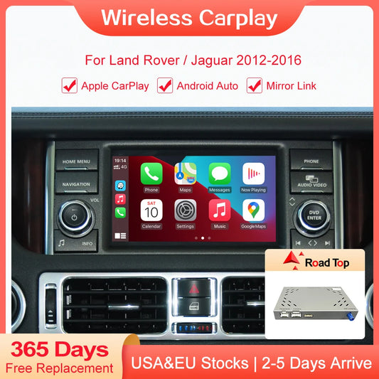 Wireless Carplay pentru Land Rover Jaguar Range Rover Evoque Discovery Android Auto Ai Box USB GPS Navigare Mirror Link AirPlay