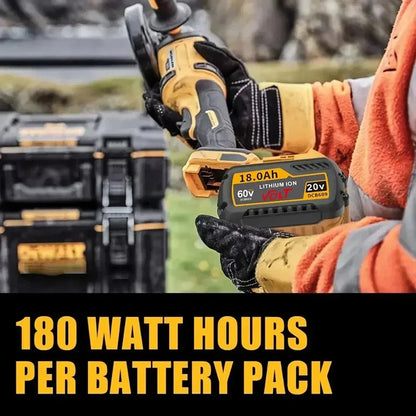 DCB209 MAX Flex volt. Pentru baterie originală Dewalt DCB606 DCB205 DCB206 DCB209 DCB182 Baterie pentru scule electrice 20V/60V Baterie 18000mAh