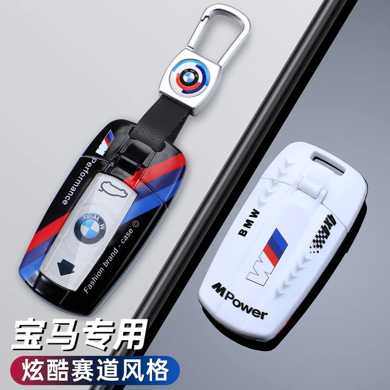 Fashion Racing Style Design Car Key Case Cover For BMW E90 E60 E70 E87 3 5 6 Series M3 M5 X1 X5 X6 Z4 E71 E72 E88 E89 E91 E92 Z4