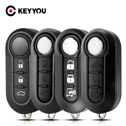 KEYYOU 3 Buttons Flip Remote Key For Fiat 500 Panda Punto Bravo Ducato Peugeot Boxer Citroen Jumper Auto SIP22 Blade