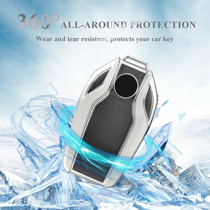 Transparent TPU Car Remote Key Case Cover Shell For BMW Display LCD 5 Series 6 Series 7 Series 8 Series G01 G02 G05 G11 G12 G30