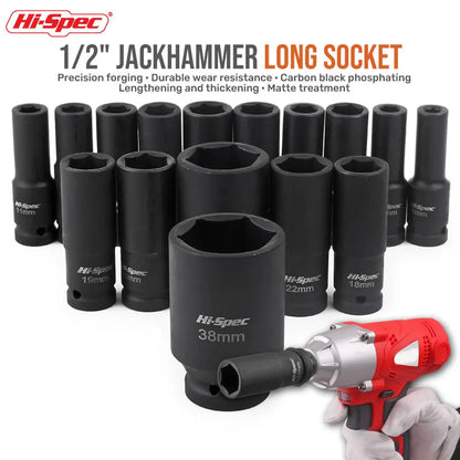 1pc Deep Impact Socket Lengthed Adapter Wrench Head Hexagon Electrical Wrench Socket 36mm 38mm 41mm