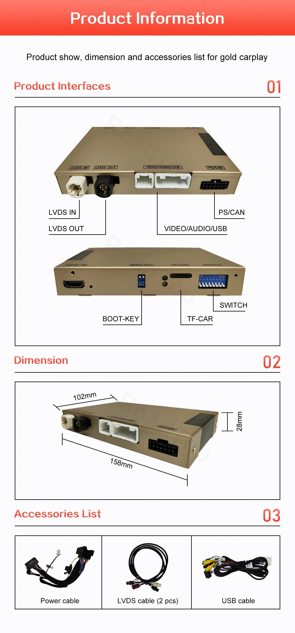 Wireless CarPlay for Peugeot 408 508 2008 2014 2015 2016 7" screen Android Auto accessory Mirror Link AirPlay Car Play Function