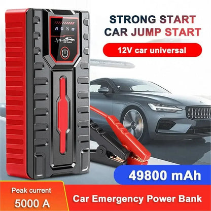 49800mAh Portable Car jump Starter Power Bank Car Battery Booster charging start service for 6.0L gasinine Vehicle gold 4.0L