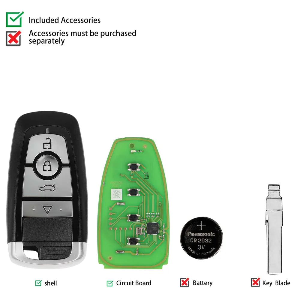 Xhorse XSFO02EN XM38 Series Universal Smart Key 4 Buttons