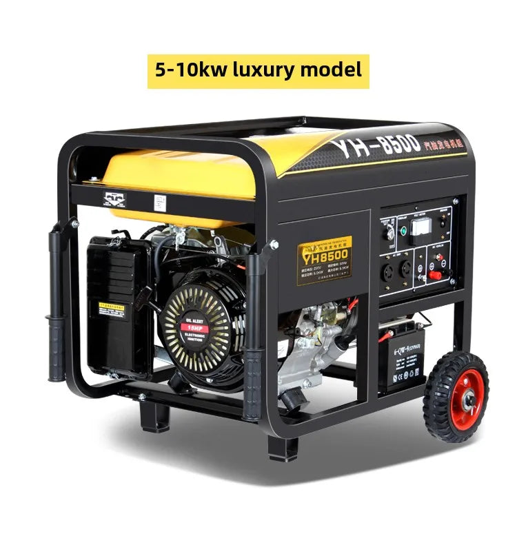 Gasoline generator 220V household small single three-phase 380 volts dual voltage 5KW6/8/10 kW frequency conversion outdoor