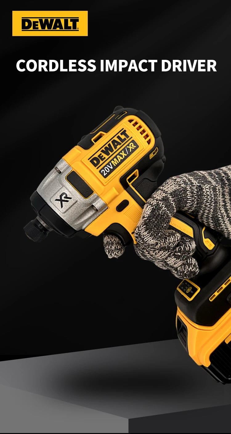 Dewalt Tools Wireless Drills DCD887 205N.M Brushless Impact Driver Electric Drill Power Tool For 20V Battery