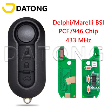 Datong World Marelli/Delphi RX2TRF198 PCF7946 433MHz Car Remote Key For Fiat 500L Ducato Citroen Jumper Peugeot Boxer 2008-2015