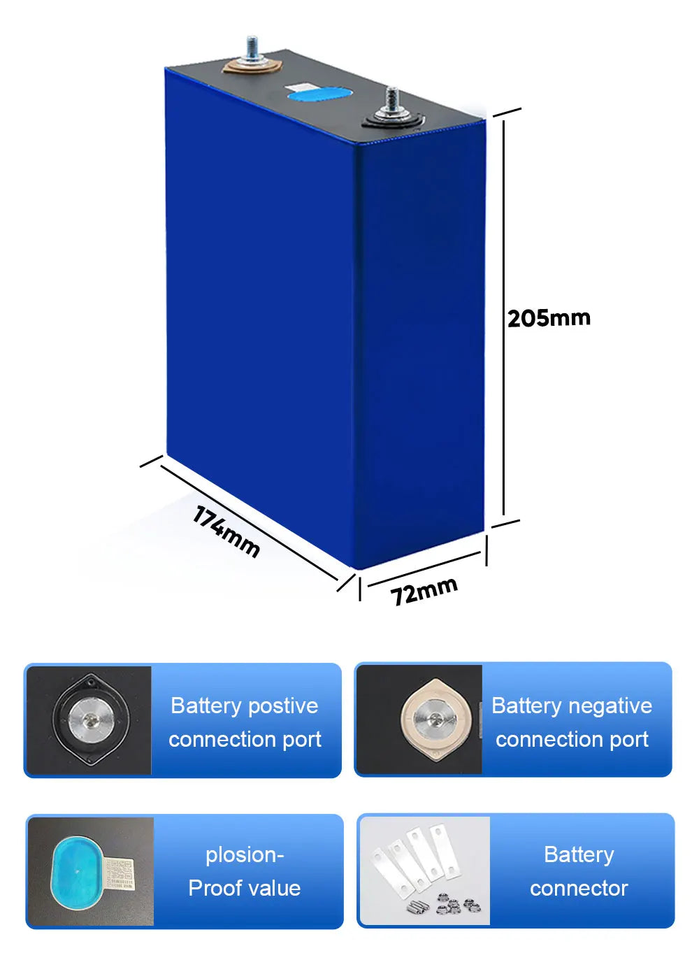 Poland Stock Grade A+ 8000 Cycles  EVE280K 12V 24V 48V 96V Lifepo4 Battery Pack Rechargeable Batteries Tax Free Home Solar