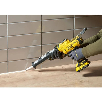 STANLEY SFMCE600B 18V FATMAX Cordless Lithium Electric Glue Gun 6 Speed Caulk Gun Doors and Windows Mounting (Tool Only)