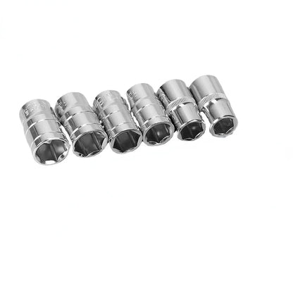 Set cheie hexagonală de 8 mm-34 mm Adaptor de priză de 1/2 inch Capetele manșonului Cheie cu clichet