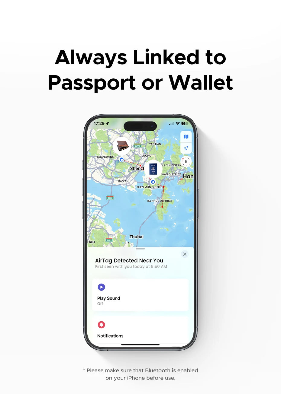 Cardul UGREEN Security SmartTrack Funcționează cu Apple Find My Wallet Tracker Bluetooth Căutare telefon Rezistent la apă (numai iOS)