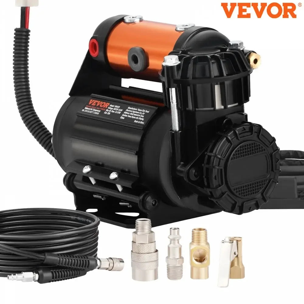 Kit de compresseur d'air embarqué VEVOR Compresseur d'air tout-terrain 150 PSI Gonfleur de pneu portable Pompe à air 3,5 CFM pour véhicule Jeep SUV 4x4