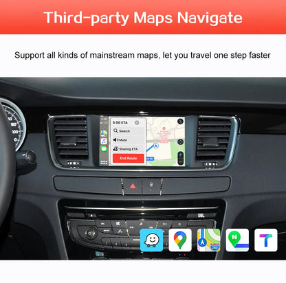 Wireless CarPlay pentru Peugeot 508 2008 408 2014-2016 Ecran 7“ cu Android Auto Mirror Link Accesoriu AirPlay Car Play