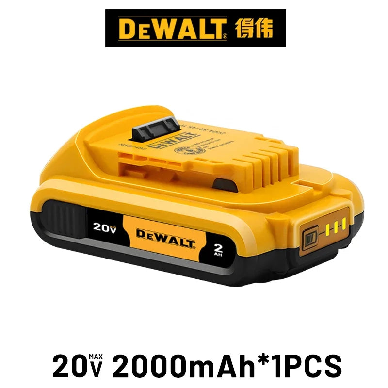 High Rate 100% Genuine Dewalt 20V Battery, 2AH 5AH 6AH 9AH Rechargeable Lithium Ion Battery, Dewalt DCB200 Power Tool Battery