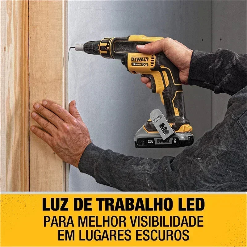 DEWALT 20V pistol cu ​​șuruburi pentru gips-carton, mașină de înșelat cu alimentare automată, fără perii, cu rotație de 360 ​​de grade DCF620 DCF6202