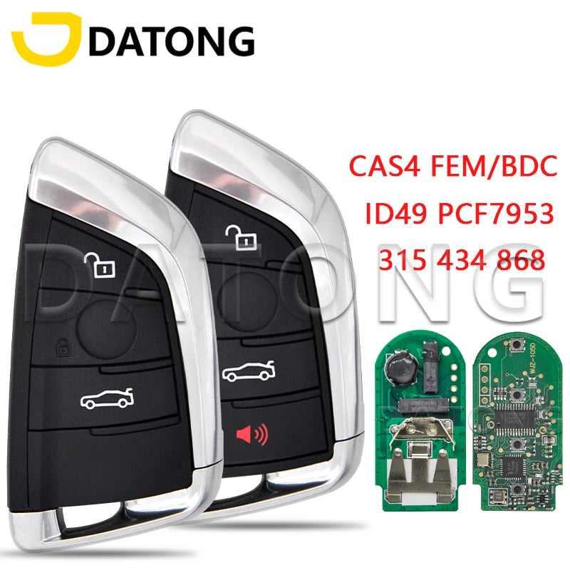 Cheie de telecomandă Datong Wolrd pentru BMW Seria 3 5 7 X3 X5 X6 F10 F11 F07 F18 F15 F45 F46 F85 ID49 PCF7953 Cheie Promixity