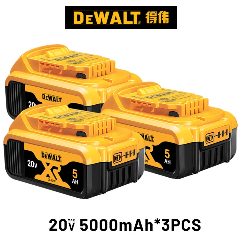 High Rate 100% Genuine Dewalt 20V Battery, 2AH 5AH 6AH 9AH Rechargeable Lithium Ion Battery, Dewalt DCB200 Power Tool Battery