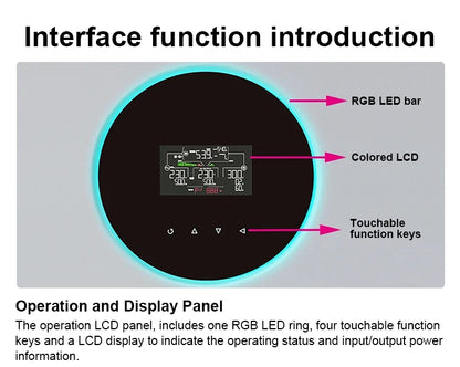 Invertor de 6KW Off Grid 48VDC la 230VAC Wi-Fi încorporat cu 120A MPPT Controler de încărcare solar Invertor hibrid solar