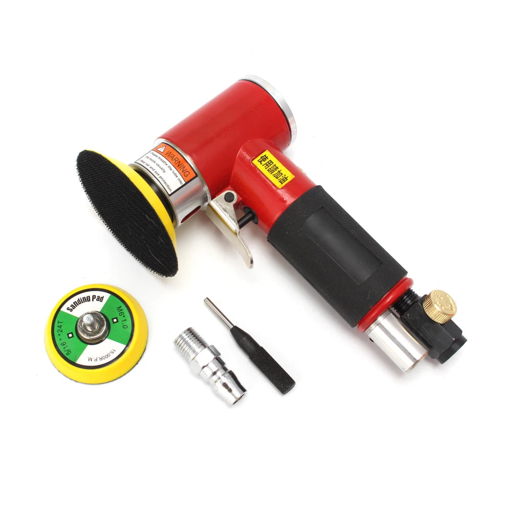 SIFANG Random Orbit Air Sander Mini Pneumatic Grinding Machine for Car Polishing High Speed Air Powered Sanding Polisher