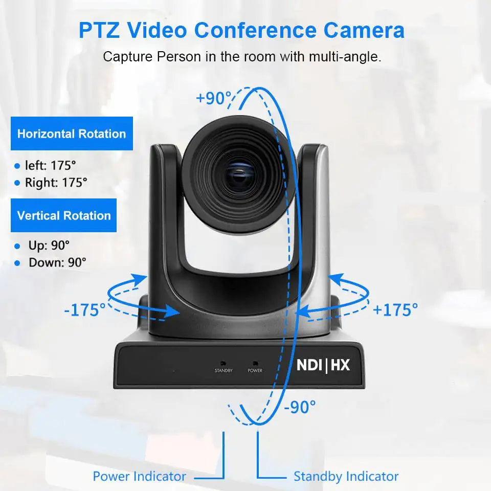 Runpu NDI PTZ Cameră Ai Tracking Camera conferință Ptz Video SDI HDMI USB POE Live Streaming Camera pentru videoconferință biserică