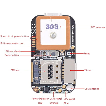 Mini traceur GPS ZX303 PCB, dispositif de localisation de suivi en temps réel pour voiture, enfants, animaux domestiques, enregistrement anti-perte, suivi gratuit à vie