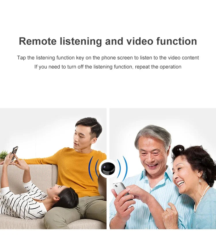 Xiaomi Mini HD 1080P Caméra WiFi Caméra de surveillance vidéo sans fil Vision nocturne Enregistreur vidéo à distance pour maison intelligente Maison extérieure