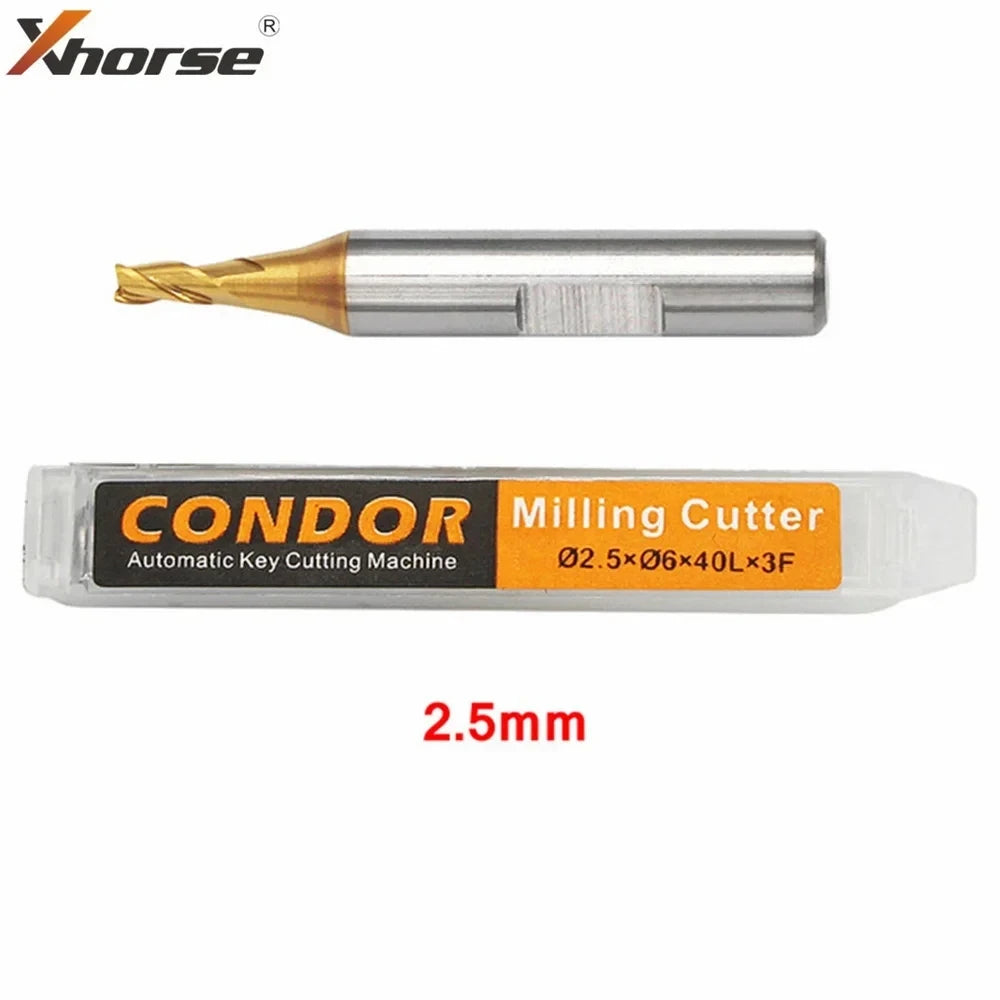 Xhorse CONDOR MINI Plus Automatic Key Cutting Machines End Milling Cutter Carbide Drill Bit XP005 XP007 XC002 1.0/1.5/2.0/2.5mm