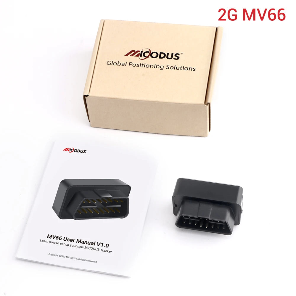 MiCODUS OBD GPS Tracker MV66 Moniteur vocal Mini GPS Tracker en temps réel pour appareil de suivi de voiture Shake Move Alert Geofence Application gratuite