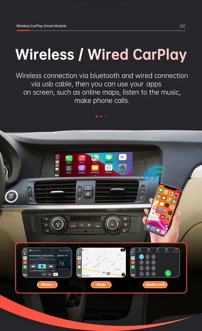 Wireless CarPlay pentru BMW CIC,NBT,sistem EVO X3 F25 G01 X4 F26 2011-2020 cu Android Mirror Link AirPlay Car Play Funcție