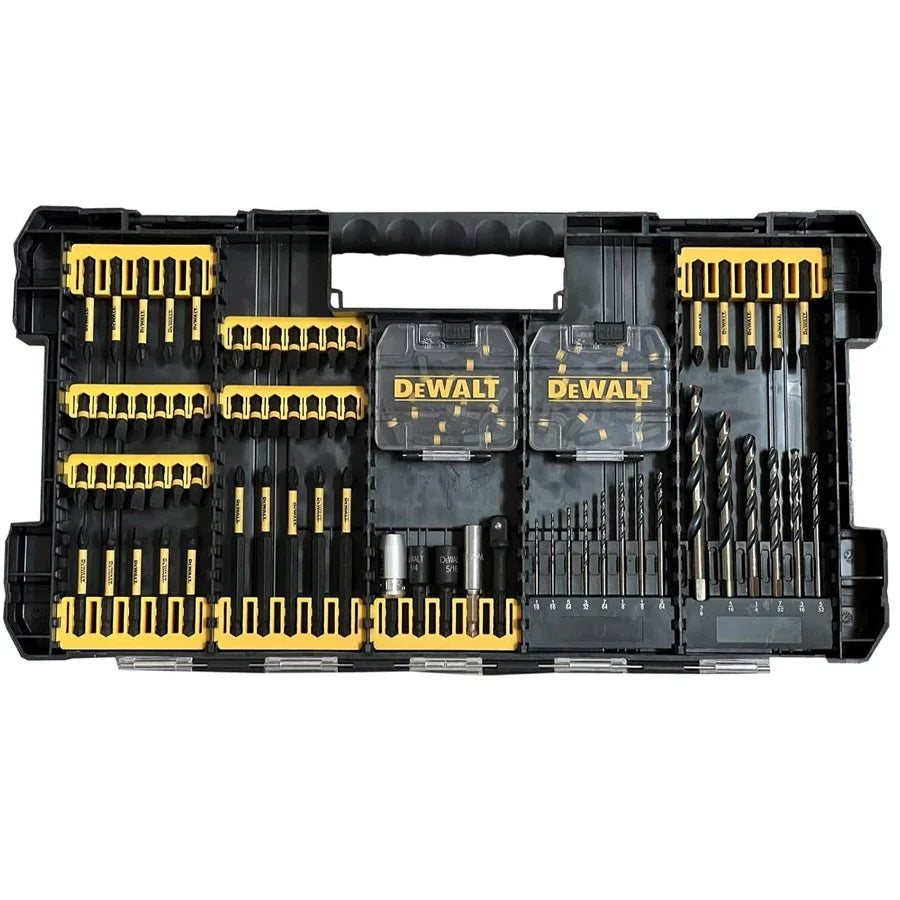 Set de burghie cu impact DEWALT FlexTorq 100 buc cu cutie de depozitare Accesorii pentru scule electrice DWANGFT100SET