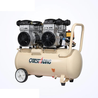 Air Compressor Oil-Free Silent Fast Air Supply 220V50L/60L For Household Maintenance Woodworking Painting