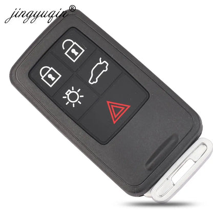 jingyuqin 5/6 Buttons Smart Car Key Shell Case Fob For Volvo S60 V60 S80 XC70 XC60 V70 V40 2008-2017 Remote Cover Replacement