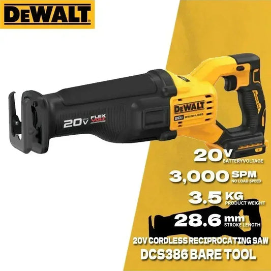 Scie alternative sans fil DEWALT 20 V FLEXVOLT Advantage Scie sabre à vitesse réglable sans balais pour le travail du bois DCS386