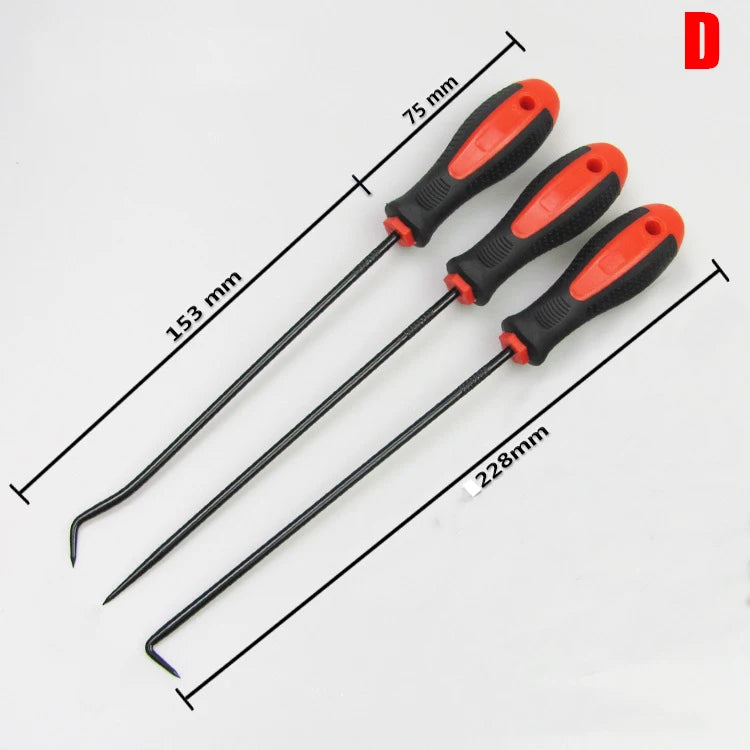 4Pcs/Set Car Long Pick and Hook Gasket Puller Repair Tools Tools Removing Car Oil Seal O-Ring Seal Auto Disassembly Accessories