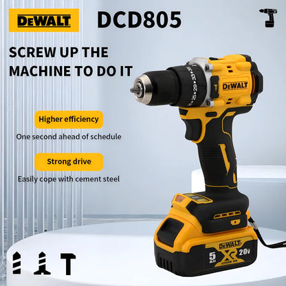 DEWALT DCD805 Unealta electrica fara perii Burghiu electric reincarcabila 20V 10mm Surubelnita fara baterie Cheie cu impact Instrument de gaurit compact